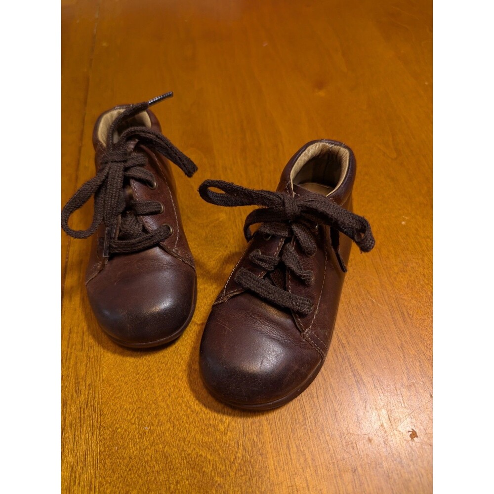 Stride Rite SRT Elliot Walker Shoes 6M Brown Leather High Top Booties